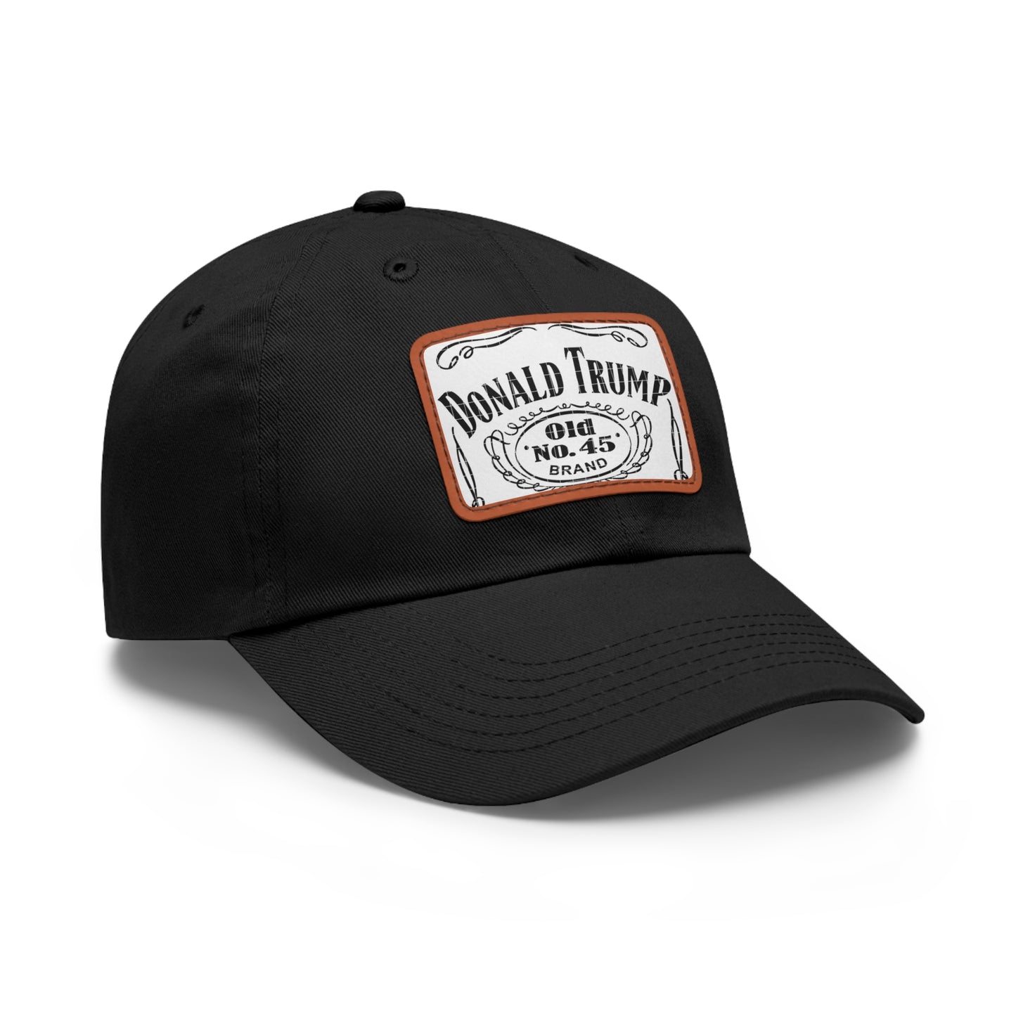 Stylish Trump Hat : Black/Light Brown