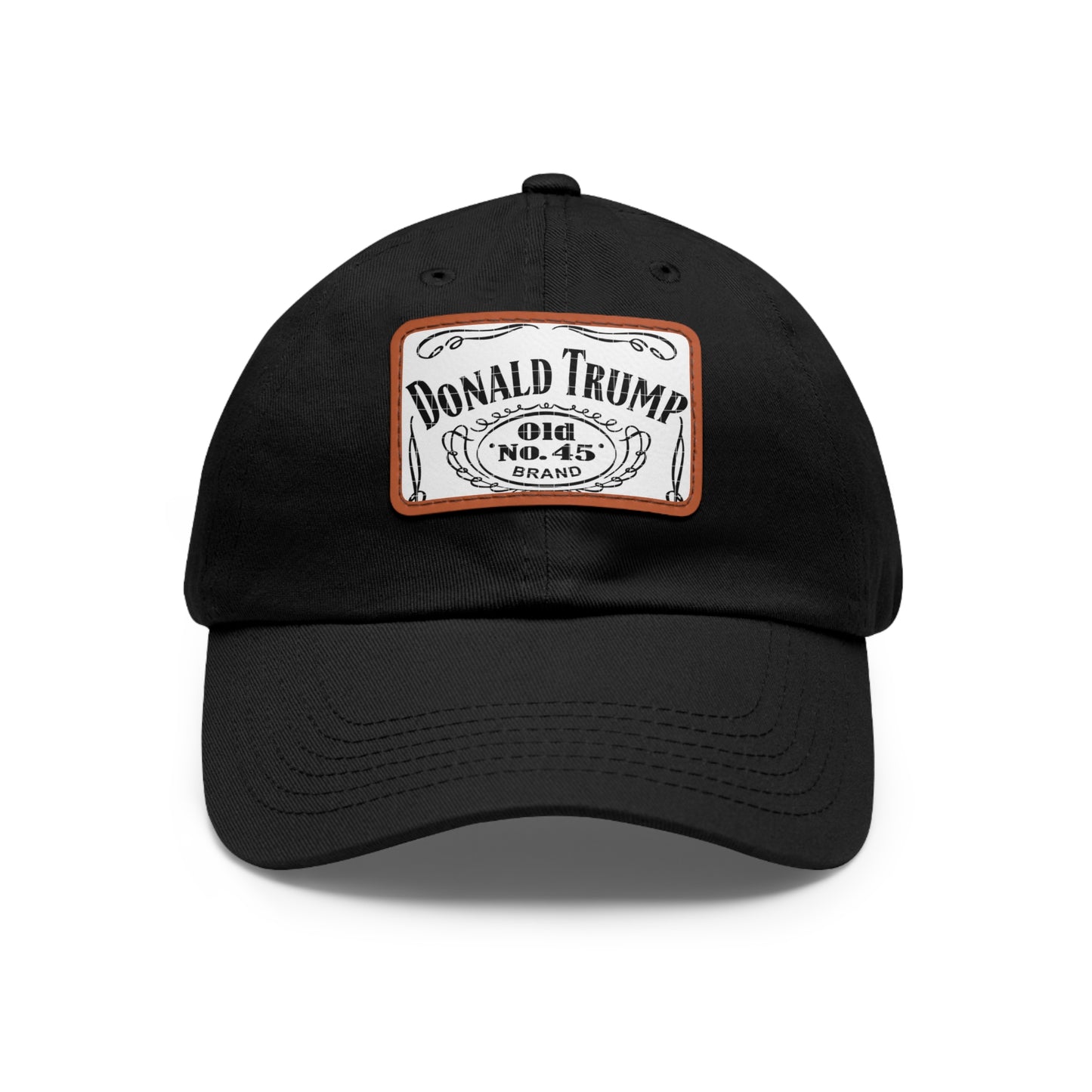 Stylish Trump Hat : Black/Light Brown