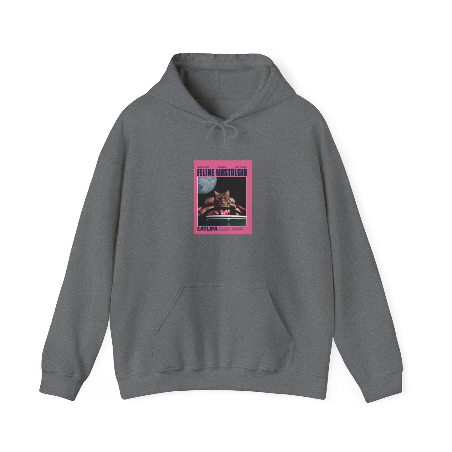 Graphite Heather: Unisex Heavy Blend Hooded Sweatshirt