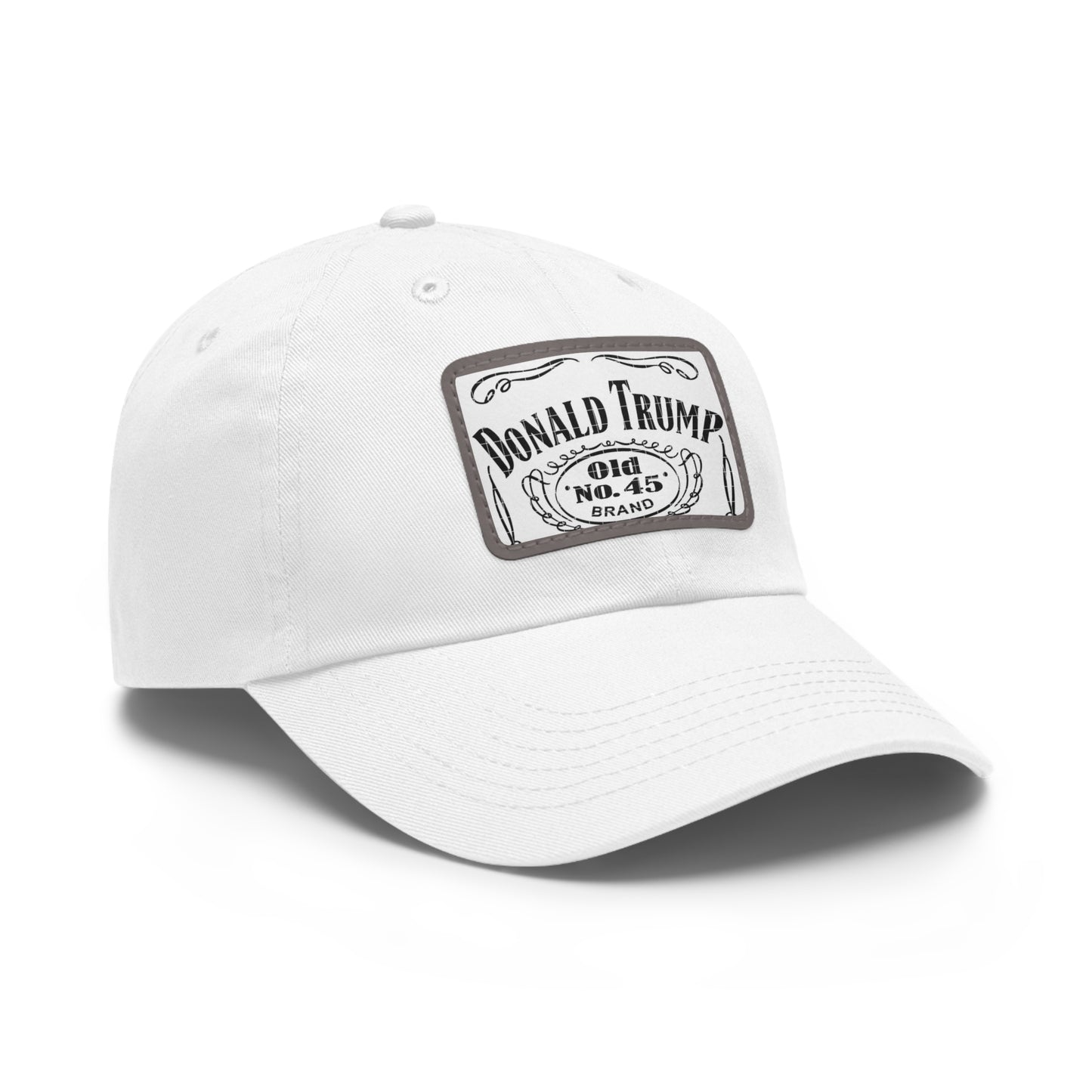 Stylish Trump Hat : White/Black Patch