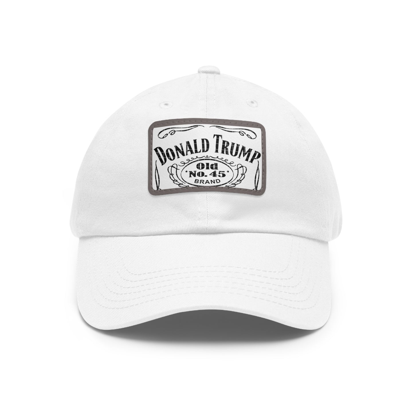 Stylish Trump Hat : White/Black Patch