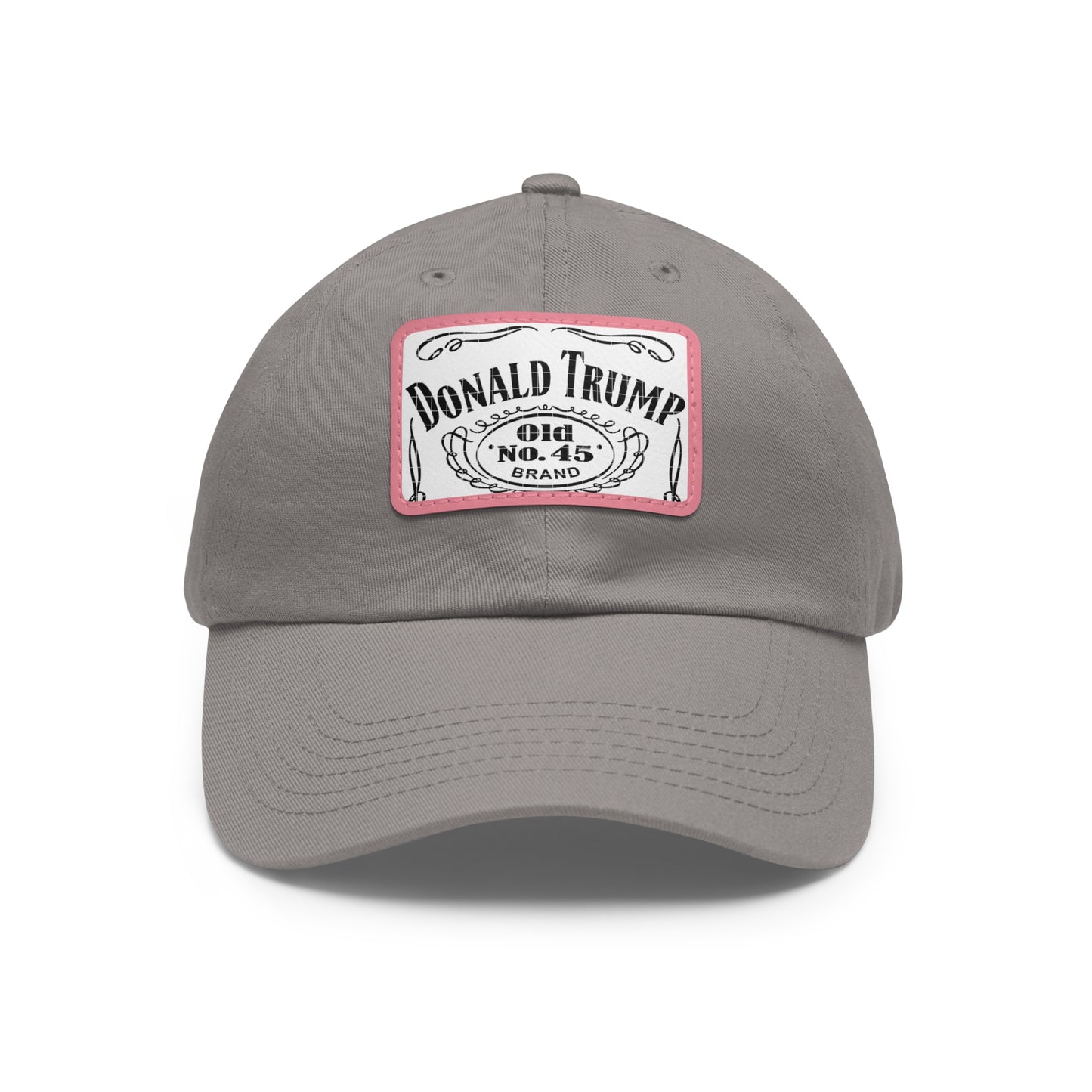 Stylish Trump Hat : Grey/Pink Patch